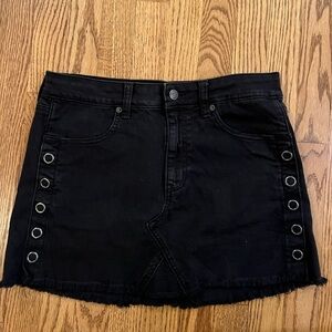 American Eagle Black Jean Skirt